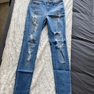 Fashion nova high waisted ripped jeans